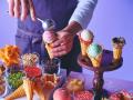 Craft Your Waffle Corn ～ピーチ＆アイスクリーム ス