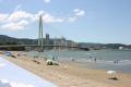 和歌山市・片男波海水浴場にて全周約136mの海上utf-8