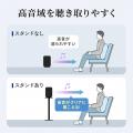 “聴く贅沢”高さ・角度が調整可能なフロアー用大型スピ