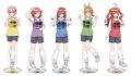 TVスペシャルアニメ『五等分の花嫁＊』から、五つ子が
