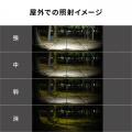 屋外でも安心！最大1500ルーメンに対応した充電式LED