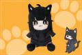 【黒猫ちゃんぬいぐるみ】イラストレーターめがてるが
