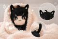 【黒猫ちゃんぬいぐるみ】イラストレーターめがてるが