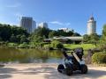 千葉県立幕張海浜公園内の日本庭園「見浜園」で、だれ
