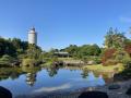 千葉県立幕張海浜公園内の日本庭園「見浜園」で、だれ