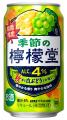 芳醇な白ぶどうと爽やかなレモンが織りなす秋限定の味