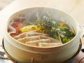 箱根仙石原の癒し宿にて【薬膳鍋・ハーブ蒸し】お食事