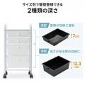 デスク下収納の新定番！2種類の引き出しですっきり整