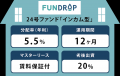 FUNDROP 24号ファンドの運用期間が終了、償還および当