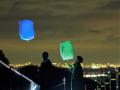 名古屋から1時間、湯の山温泉の夜空に放つランタン「