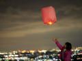 名古屋から1時間、湯の山温泉の夜空に放つランタン「