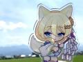 ふるさと納税でコラボした七宮なこさんが舟橋村を訪問