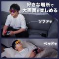 メガネをかけると画面が広がる　近未来の映像ライフを