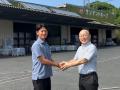 給湯器製造過程の廃材を再資源化し、ミネラル土utf-8
