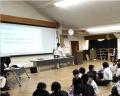 木島平中学校で「世界とつながる学び」講演会を実施