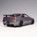 日産スカイライン GT-R (BNR34) の 1/18 スケールミニ
