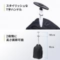 1本軸のT字キャリーバーがスマートな2WAYキャリーリュ