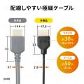 配線しやすい極細＆スモールコネクタのハイスピードHD