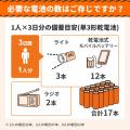 12年保存可能で災害用備蓄品に最適！RABLISS 防災電池