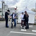 さいたま市中央区区民まつりで電動サイクルの交通安全