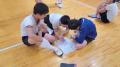 四国中央市立川之江小学校がARスポーツ「HADO」を体育