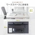 奥行き80cmの広々天板！快適に作業ができるシンプルワ