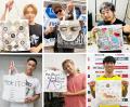 各界の著名人35組が参加するトートバッグアートのチャ
