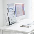 省スペース設置＆自在に位置調整できるモバイルモニタ