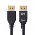 Displayport ver.2.1 DP80認証、抜き差ししやすいラッ