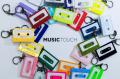 NFCチップ内蔵キーホルダー「MUSIC TOUCH」、グリッタ