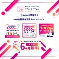GYYM／加盟施設数1,000施設突破を記念し3,000ポイント