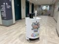 相模原市役所本庁舎で配送ロボットの走行実証を実施