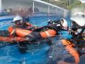 浜松市消防局とNPO法人MORE企画で「水中訓練・清掃プ