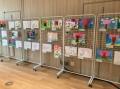 板橋区立図書館にも春の訪れ-子どもたちの絵とおすす