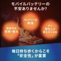 燃えにくい半固体電池を採用したモバイルバッテリーを