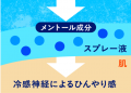 吹きかけた瞬間、-10℃※1の究極冷感※2。　“汗をかく前
