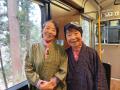 観光列車「おいこっと」車内で聞く、語り部による民話