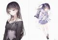 ピュアな美少女を描くイラストレーターgomziの初画集