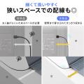 スルッと配線、サッと持ち出せるスリムHDMIケーブルを