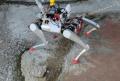 建設中の現場での四足歩行ロボットによる通信ネットワ