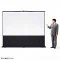 超大型120インチを持ち運べる、床置きでポール式のプ