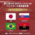 【ハンドボール】第11回IHF女子ユース（U-18）ハンド