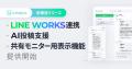 Unipos、LINE WORKS連携、AI投稿支援、共有モニター表