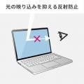 映り込みを抑える反射防止と鮮やかな指紋防止光沢、2