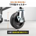 折りたためるのに耐荷重160kg！2段スチールラックワゴ
