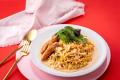 公式アレンジレシピ人気No.1の“ロゼ辛ラーメン”がつい 公式アレンジレシピ人気No.1の“ロゼ辛ラーメン”がつい
