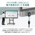 最大40Gbps・240W・8K映像出力に対応、配線の出っ張り