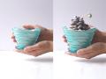 リサイクルプラスチックから生まれたハンドメイドのプ