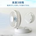 ヘッドを動かすだけでファンのオン/オフができる！首