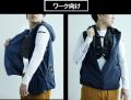 【災害級酷暑対策展示会】ペルチェ半導体冷房服に女性 【災害級酷暑対策展示会】ペルチェ半導体冷房服に女性